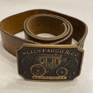 Genuine Wells Fargo Belt & Buckle